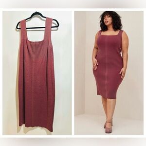 Torrid Midi Ultra Soft Sweater Dress
